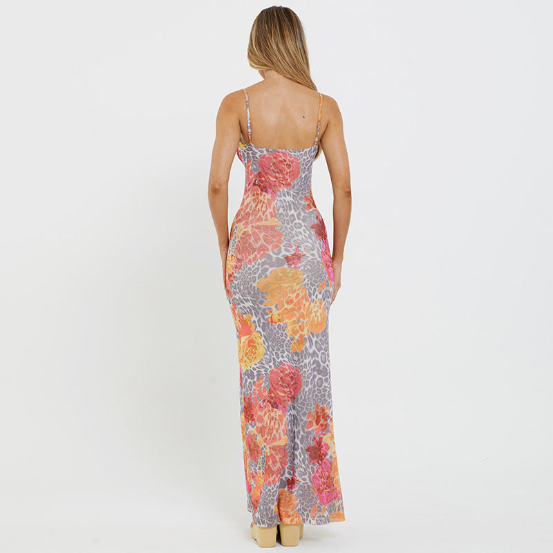 Mae | Leopard Flower Dress