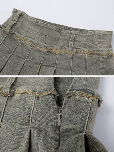 Diana | Washed Denim Two-piece Set