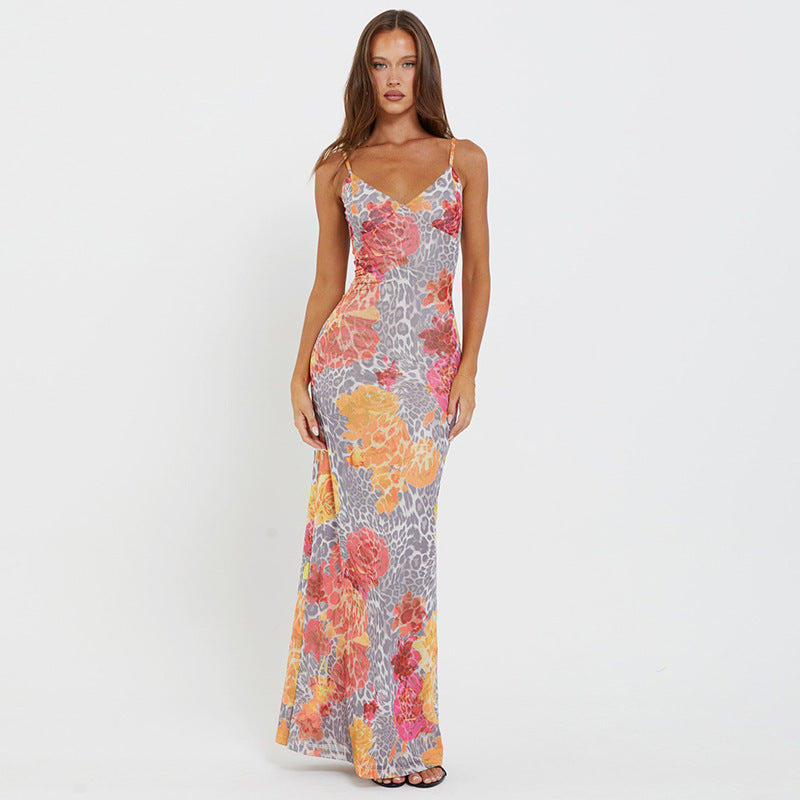 Mae | Leopard Flower Dress