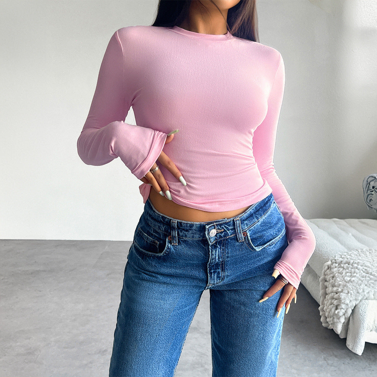 Clay |  Backless Pleating Top