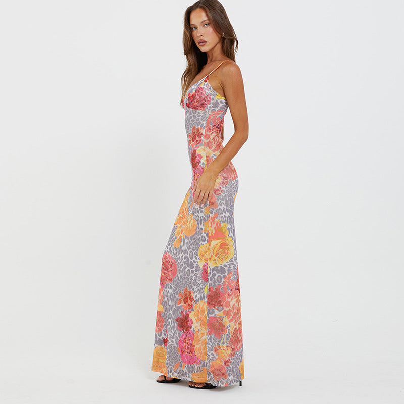 Mae | Leopard Flower Dress