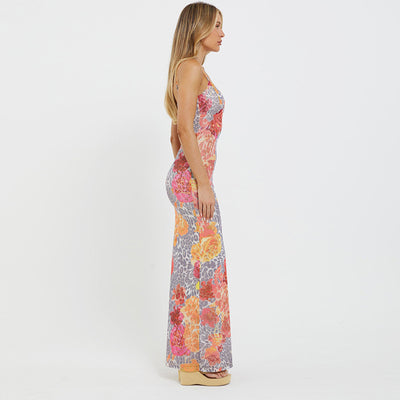 Mae | Leopard Flower Dress